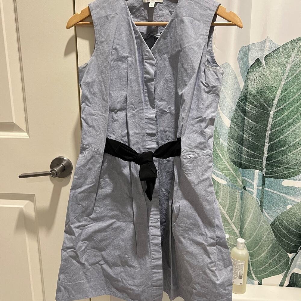 and other stories blue jean mini dress